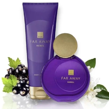 Парфумно - Косметичний набір Avon Far Away Rebel, 50 мл + 125 мл