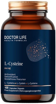 Suplement diety Doctor Life L-Cysteina 600 mg 100 kapsułek (5905692385679)