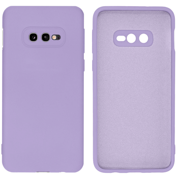 Чехол противоударный Silicone case защита камеры Kassel для Samsung S10e (13) лиловый Lilac