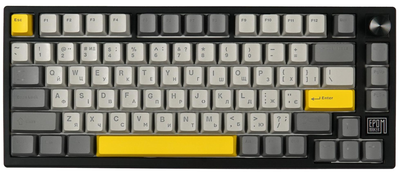 Клавіатура бездротова Epomaker TH80 SE 75 Flamingo Switch Hot-Swap RGB Wireless/Bluetooth/USB UA Black (TH80-SE-B-F)