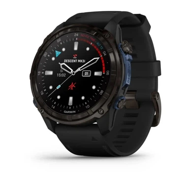 Смарт-часы GARMIN Descent Mk3i 51mm Carbon Gray DLC Titanium with Black Silicone Band (010-02752-10/11)
