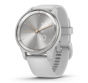 Смарт-годинник GARMIN Vivomove Trend Silver S. Steel Bezel w. Mist Gray Case and S. Band (010-02665-03)