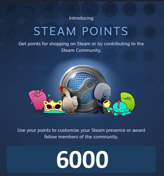 6 000 Очков Стим | Жетоны | Награды | 6 000 Steam Points | Awards