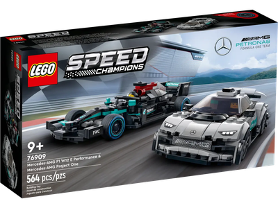 Zestaw klocków LEGO Speed Champions Mercedes-AMG F1 W12 E Performance i Mercedes-AMG ONE 564 elementy (76909)