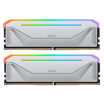 Модуль памяти DDR5 2x16GB/6000 Apacer NOX RGB Silver (AH5U32G60C622NWAA-2)