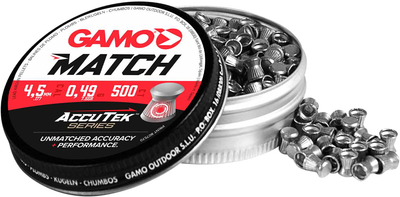 Кулі пневматичні Gamo Match AccuTek 0.49 г 4.5 мм 500 шт (6320034-AK)
