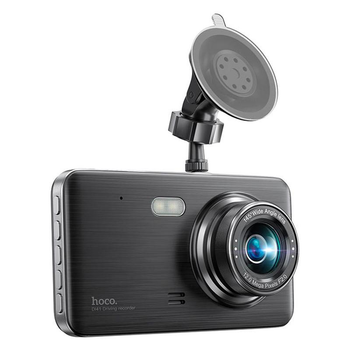 Автомобільний Відеореєстратор HOCO DI41 Driving recorder with rear camera |720p front/480p rear| Чорний