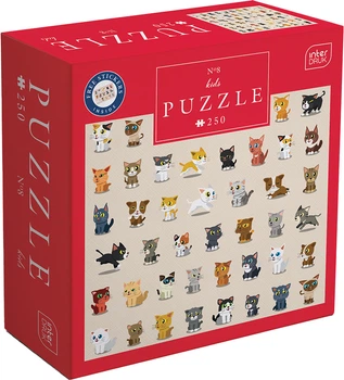 Пазлы трехслойные Interdruk Kids Cats 8 48х33 см 250 шт (368997)