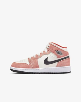 Кроссовки женские Jordan 1 Mid 40 Персиково-білий DV1336-800
