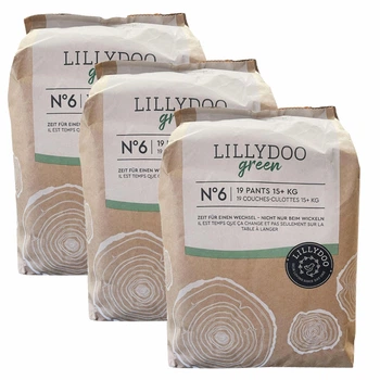 ЕКО підгузки-трусики LILLYDOO Green 6 (15+ кг), 57 шт