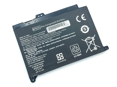 Батарея BP02XL для HP Pavilion 15 AU, 15-AU, 15-AW (HSTNN-LB7H, HSTNN-UB7B) (7.6V 5300mAh 40Wh) (68223)