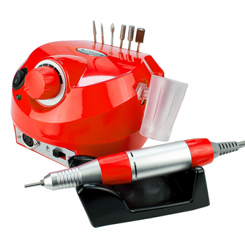 Фрезер Машинка для педикюра и маникюра Nail Master DM-202 65 Вт 45 000 об/мин (аппаратный маникюр для ногтей) красный