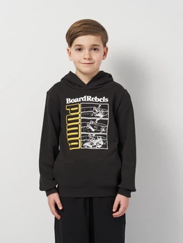 Дитяче худі для хлопчика Puma Essentials Graphics 68514801 134-140 см Black (4067983647703)