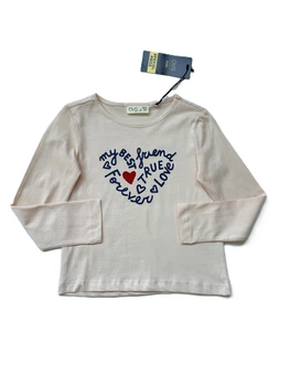 Реглан для дівчинки OVS пудровий My Best Friend 2000-347 104 см