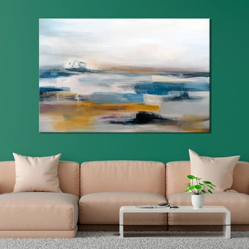 Картина на холсте Абстракция берег моря 120x80 см (V82-1_XL)