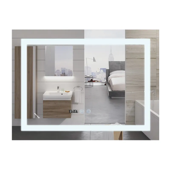 Дзеркало Mixxus Warm MR02-90x70 (LED Touch, годинник, антизапотівання, димер, регулювання яскравості) MI6673