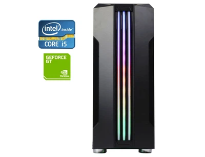 ПК Б-класс Visper Tower / Intel Core i5-3570 (4 ядра по 3.4 - 3.8 GHz) / 8 GB DDR3 / 256 GB SSD + 500 GB HDD / nVidia GeForce GT 210, 512 MB DDR3, 64-bit / 500W + Гарнитура TWS Bluetooth Bakey G11 б/у