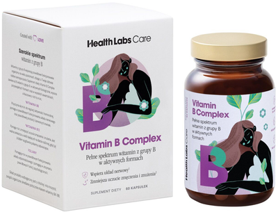 Харчова добавка Health Labs Care Vitamin B Complex 60 капсул (5906146791329)