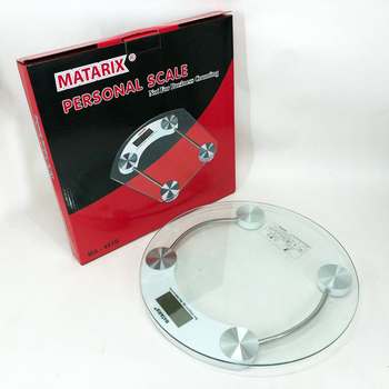 Весы напольные электронные MATARIX MX-451A 180 кг круглые, весы для взвешивания людей