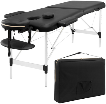 Массажный стол складной 4FIZJO Massage Table Alu W60 Black (P-5907739318374)