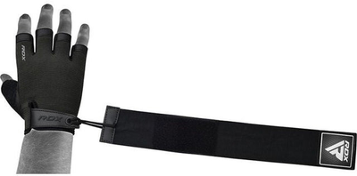 Перчатки для фитнеса RDX T2 Half Black PLUS-L Черные (WGA-T2HB-L+)