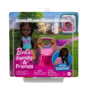 Ігровий набір Barbie Family & Friends Челсі Рюкзак з кошеням JBF45 (0194735258604)