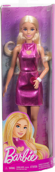 Lalka Mattel Barbie Fashionistka w różowej sukience z wycięciem w kształcie serca HYT88 (0194735255658)