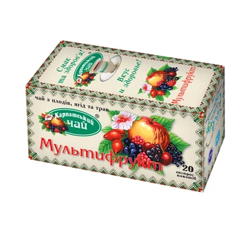 Чай плодово-ягодный Карпатский чай Мультифрукт 20 пакетиков (4820024210171)