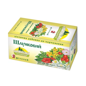 Чай травяной Карпатская лечебница Желудочный 25 пакетиков (4820024210935)