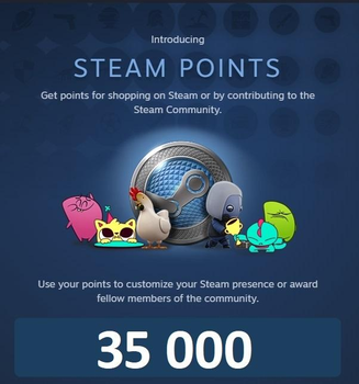 35 000 Балів Стім | Жетони | Нагороди | 35 000 Steam Points | Awards