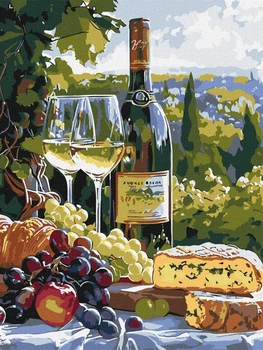 Картина по номерам Вкус шардоне ©art_selena_ua 30x40 KHO5708 Идейка