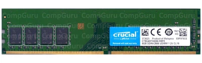 Оперативная память для ПК Crucial DDR4 8GB 2666MHz UDIMM PC4-2666 (CT8G4DFS8266.M8FE)
