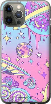 Чохол на iPhone 12 Pro Max Рожева галактика "4146t-2054-70447"