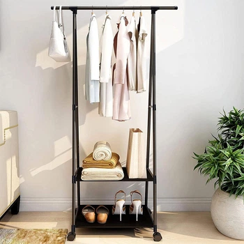 Вішалка підлогова The New Coat Rack, (160 х 55 х 42 см) / Міцна пересувна стійка для речей