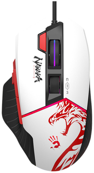 Mysz A4Tech Bloody W95 Max Naraka USB White-Black (A4TMYS47525)