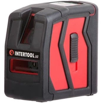 Лазерний рівень нівелір Intertool 2 головки до 10 м ± 0.2 мм/м ±4 град. клас лазера 2 червоний з магнітом (000068637)