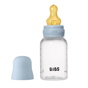 Детская бутылочка BIBS Baby Blue Round Latex 150 мл.