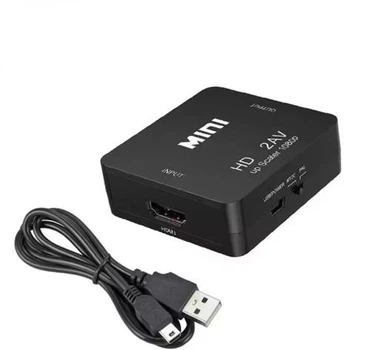 Перехідник адаптер HDMI до 3RCA AV TV аудіо та відео