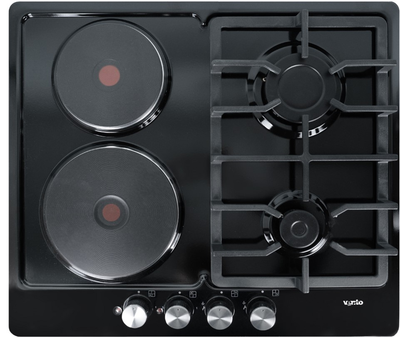 Варочная поверхность комбинированная VENTOLUX HG622 B3 S (BK)