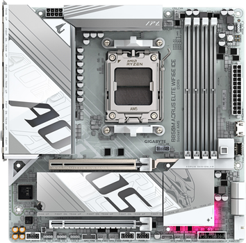 Mатеринская плата GIGABYTE B850M AORUS ELITE WIFI6E ICE