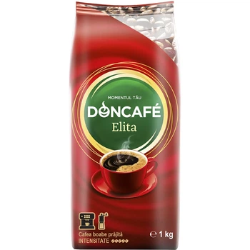 Кава в зернах Doncafe Elita Momentul Tau Intensive Донкафе мікс Арабіки Робусти Міцна 1кг