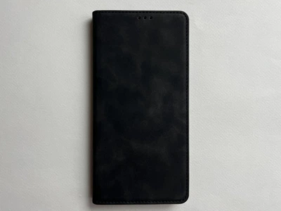 Защитный чехол-книжка K'try для Xiaomi 13 Pro черный, из матовой искусственной кожи со слотами для карт