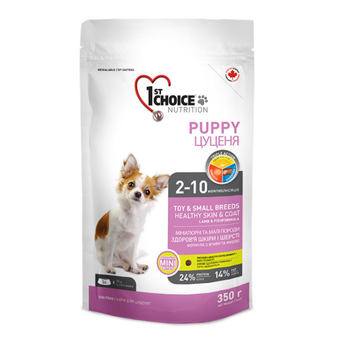 Сухой корм 1st Choice Puppy Toy & Small Lamb & Fish для щенков малых пород ягненок 350 г (арт ФЧСЩММЯР350)