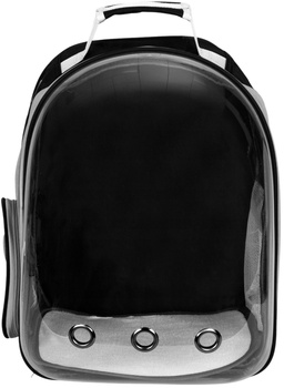 Рюкзак-переноска для котів та собак Petsi з віконцем Black (ME04-01 BLACK)