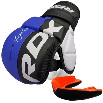 Рукавиці для ММА RDX T6 Plus Rex Blue XL (капа в комплекті)