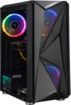 Компьютер Cobra Advanced I14F.16.H1S4.166S.6368 -- Intel Core i5 10400F / Intel H470 / Iridium X RAM 16ГБ / HDD 1ТБ + SSD 480ГБ / RTX 4060 8ГБ /AeroCool 600W