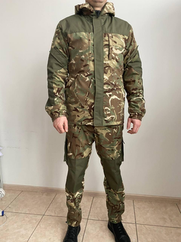 Костюм камуфляжний Гірка мультикам з тканини демісезонний ріпстоп з утепленою курткою на флісі 54