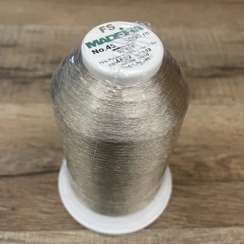 Нитки Madeira Metallic 45/5000/4522 для машинной вышивки золотистые