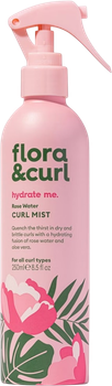 Спрей для кучерявого волосся Flora & Curl Rose Water зволожуючий 250 мл (5060627510561)