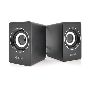 Колонки 2.0 Kisonli A-707 2x3Вт USB 3.5mm 20Гц-20кГц для ПК та ноутбука